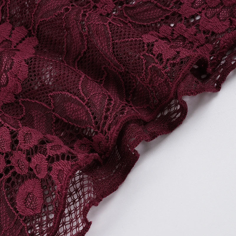 Y2K Draped Lace Top