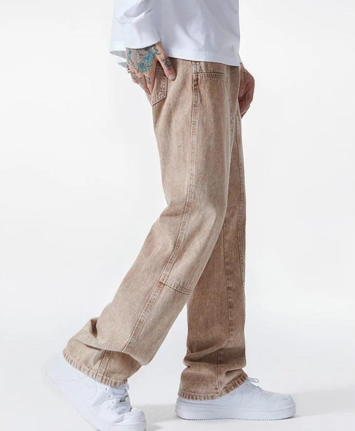 Y2K Drawstring Straight Leg Jeans