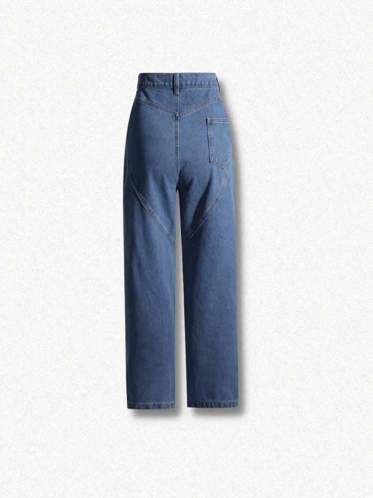 Y2K Embellished Cut-Out Jeans