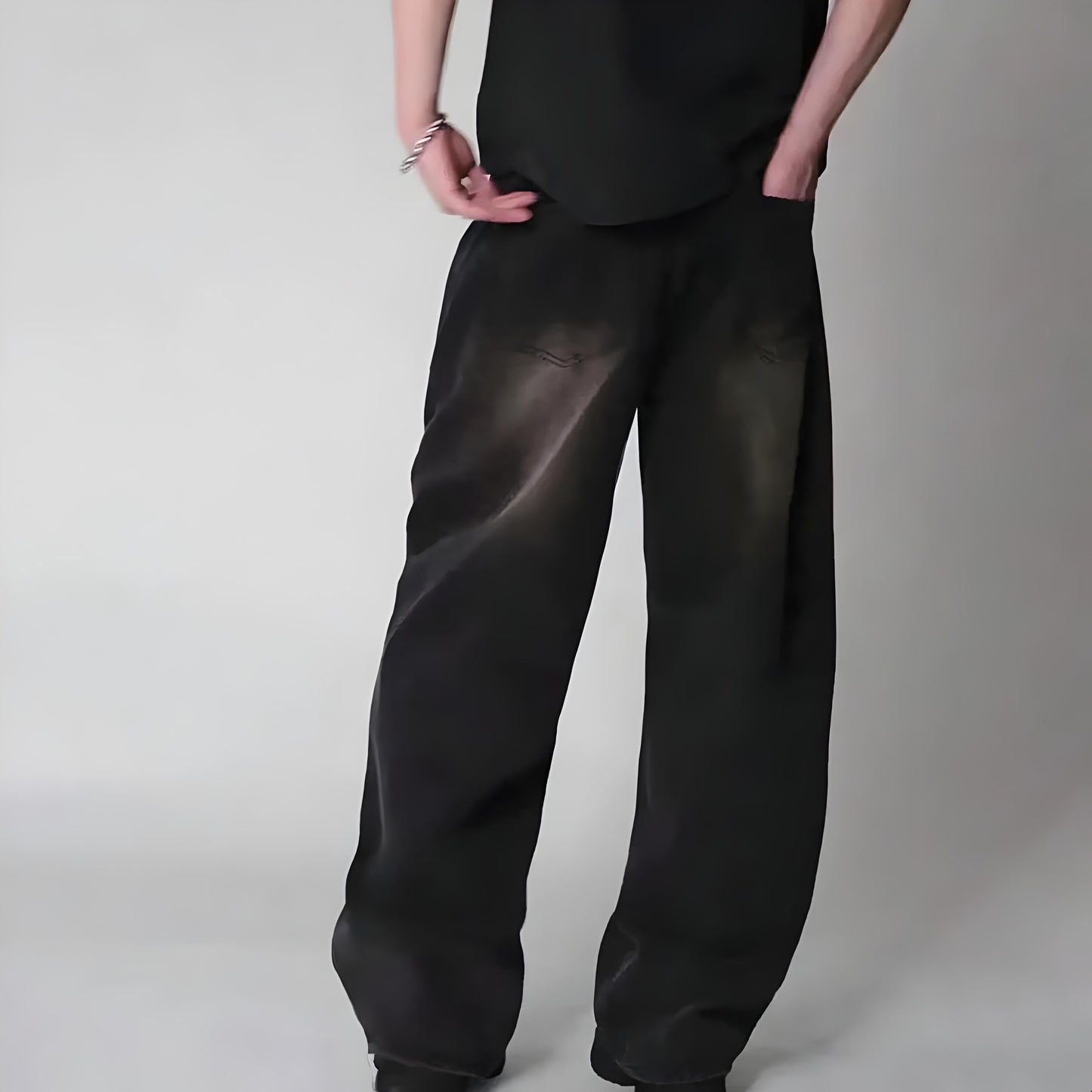 Y2K Faded Baggy Jeans