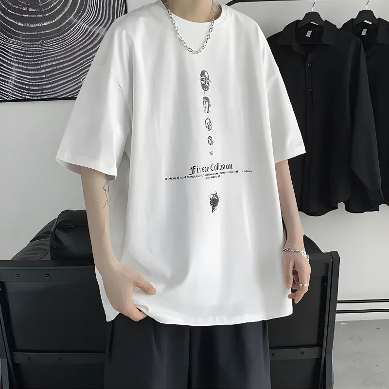 Y2K Fierce Collision Oversized Tee