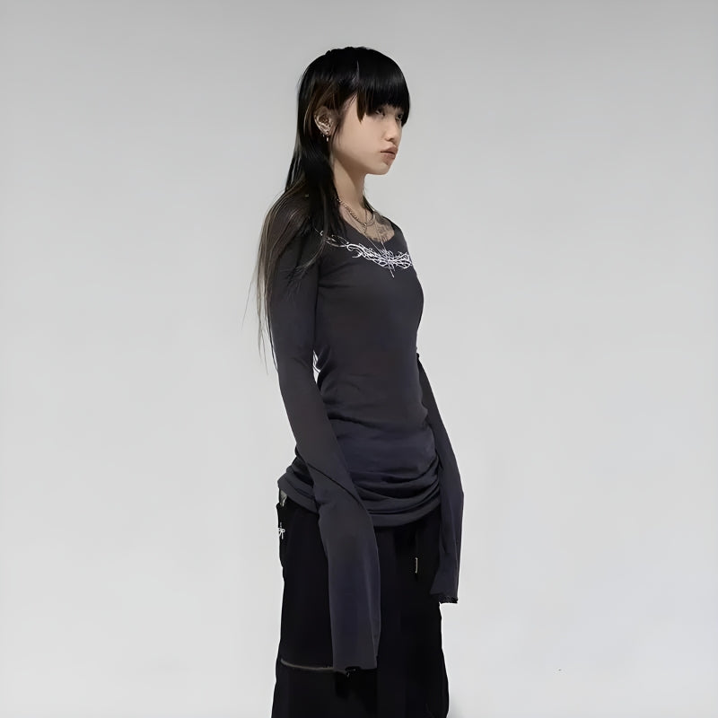 Y2K Grunge Barbed Wire Top