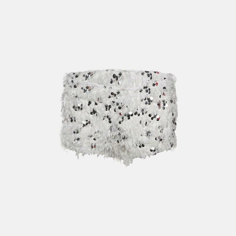 Y2K Halter Top & Sequin Shorts Two Piece Set