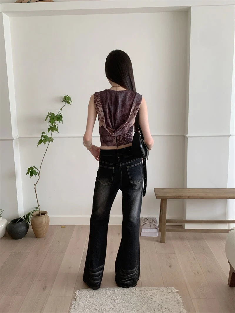 Y2K Hooded Corset Top