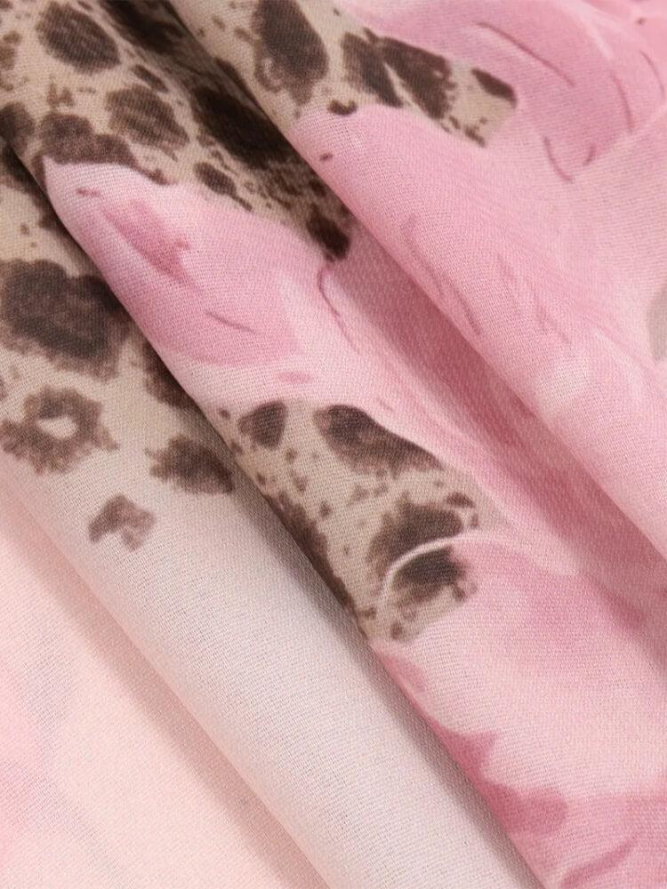 Y2K Mesh Floral Top