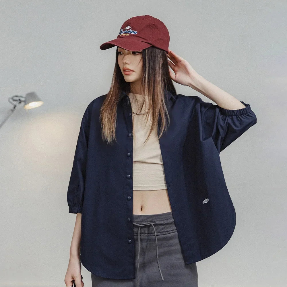 Y2K Oversized Puff Sleeve Shirt