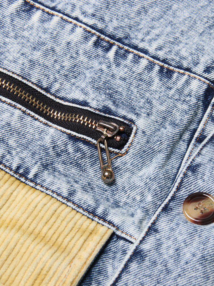 Y2K Patchwork Denim Jacket