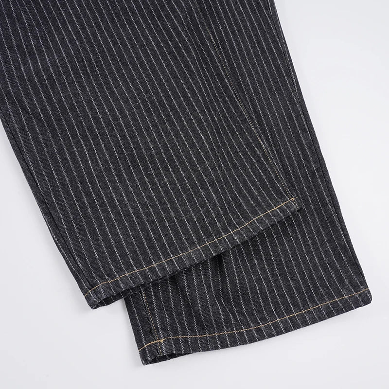 Y2K Pinstripe Tailored Baggy Pants