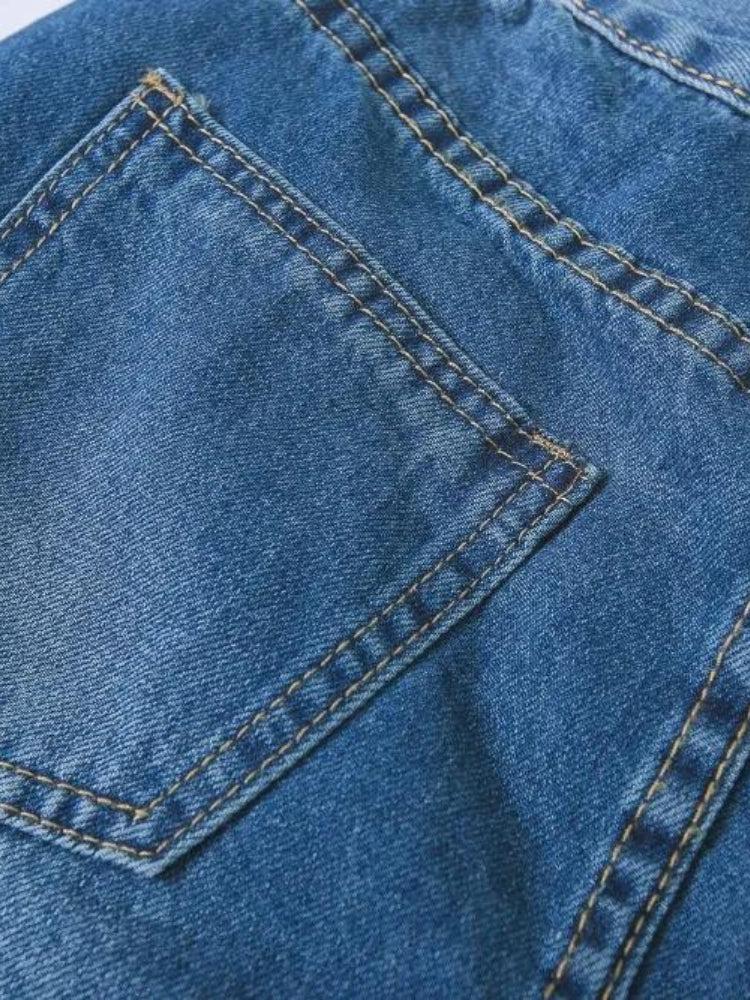 Y2K Rabbit Denim Mini Skirt