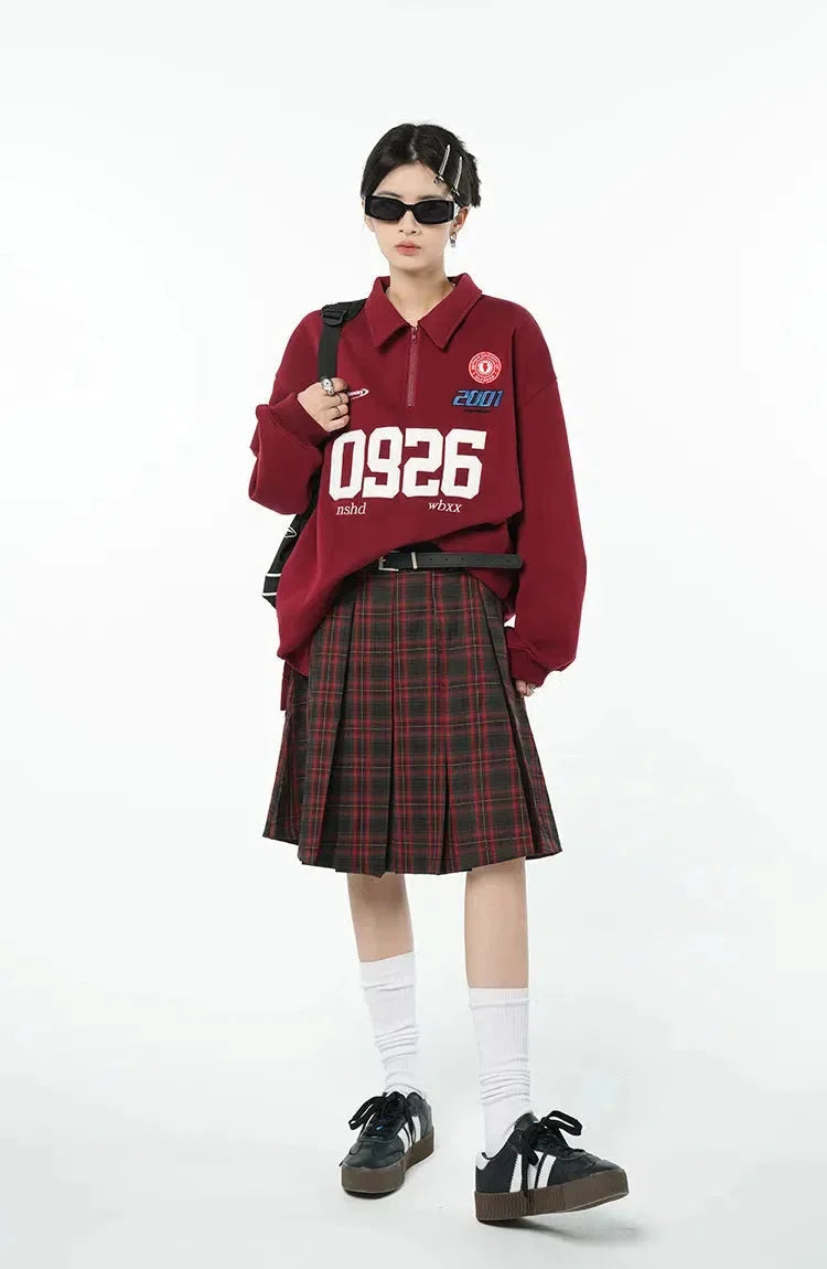 Y2K Skater Midi Skirt