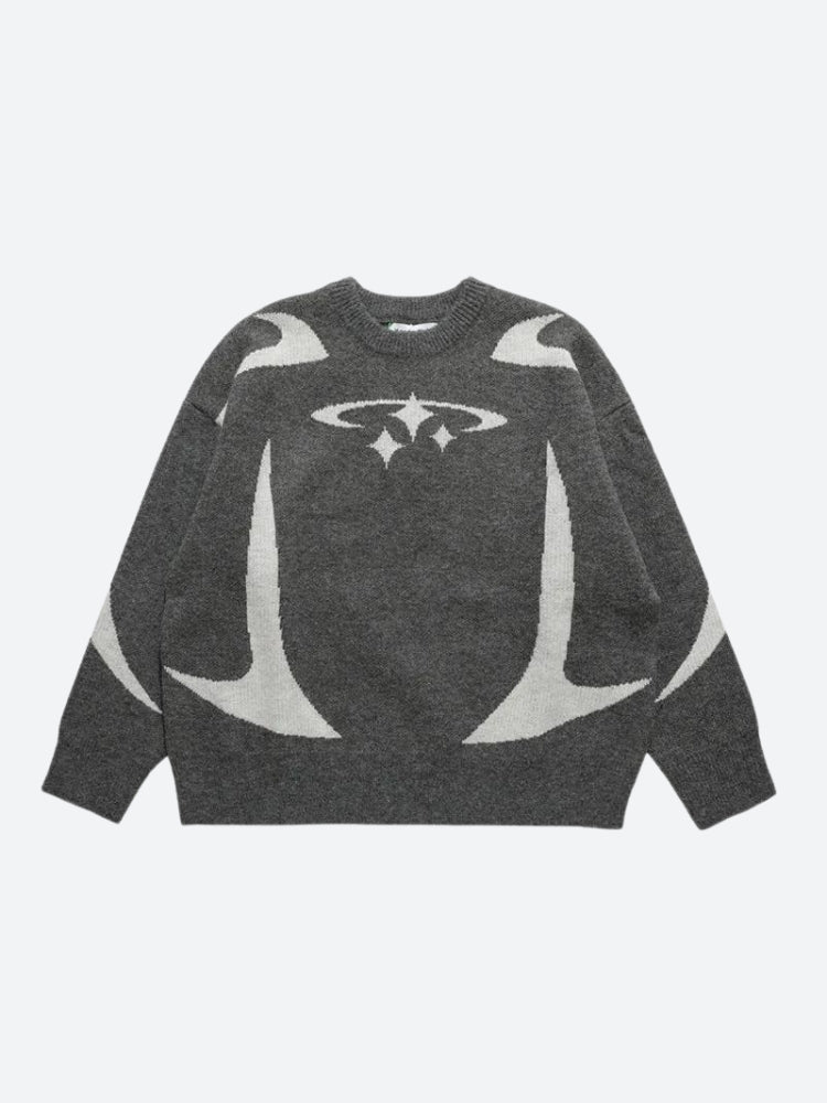 Y2K Star Knitted Sweater