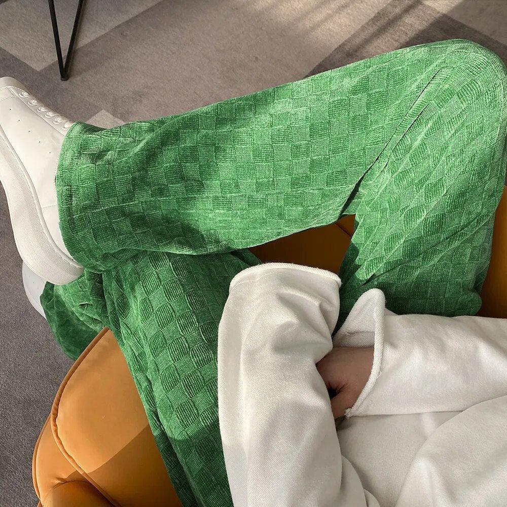 Y2K Straight Checkered Sweatpants
