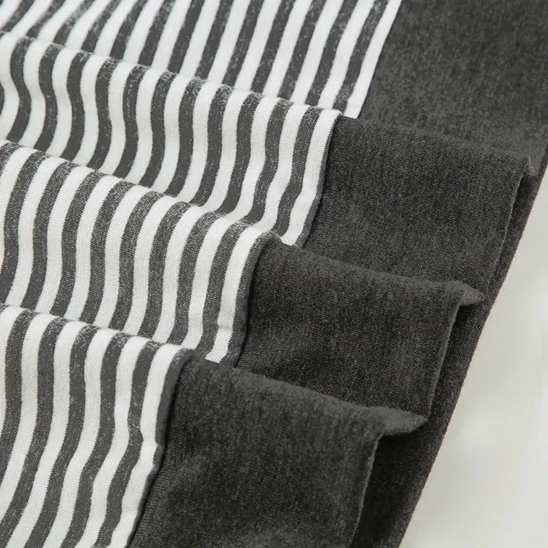 Y2K Striped Neck Tie Top