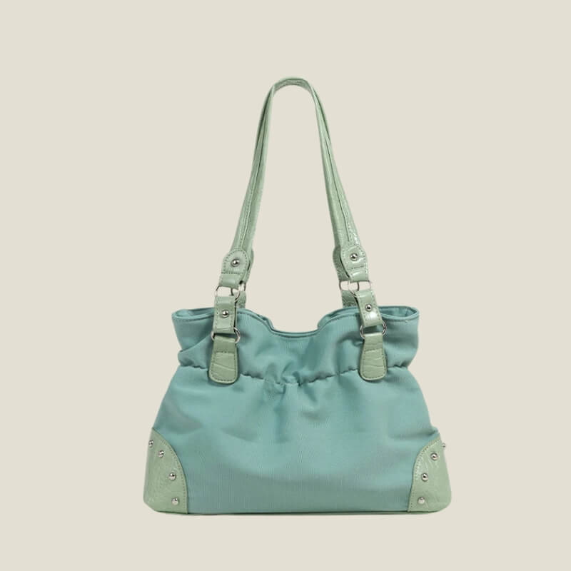Y2K Studded Buckle Shoulder Bag