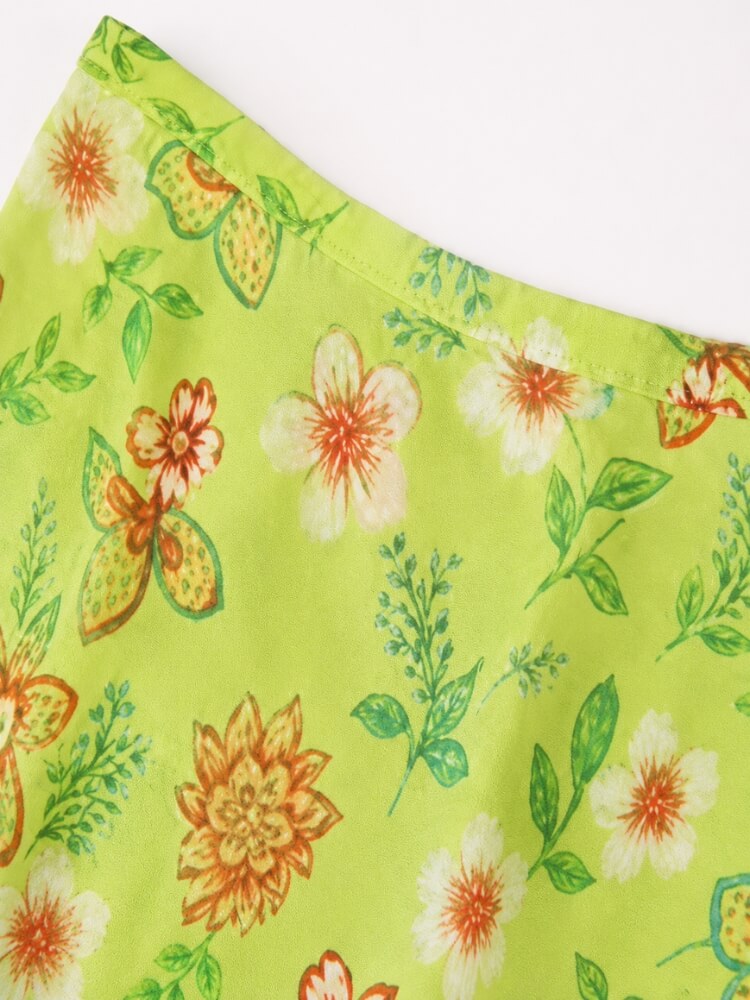 Y2K Vintage Floral Skirt