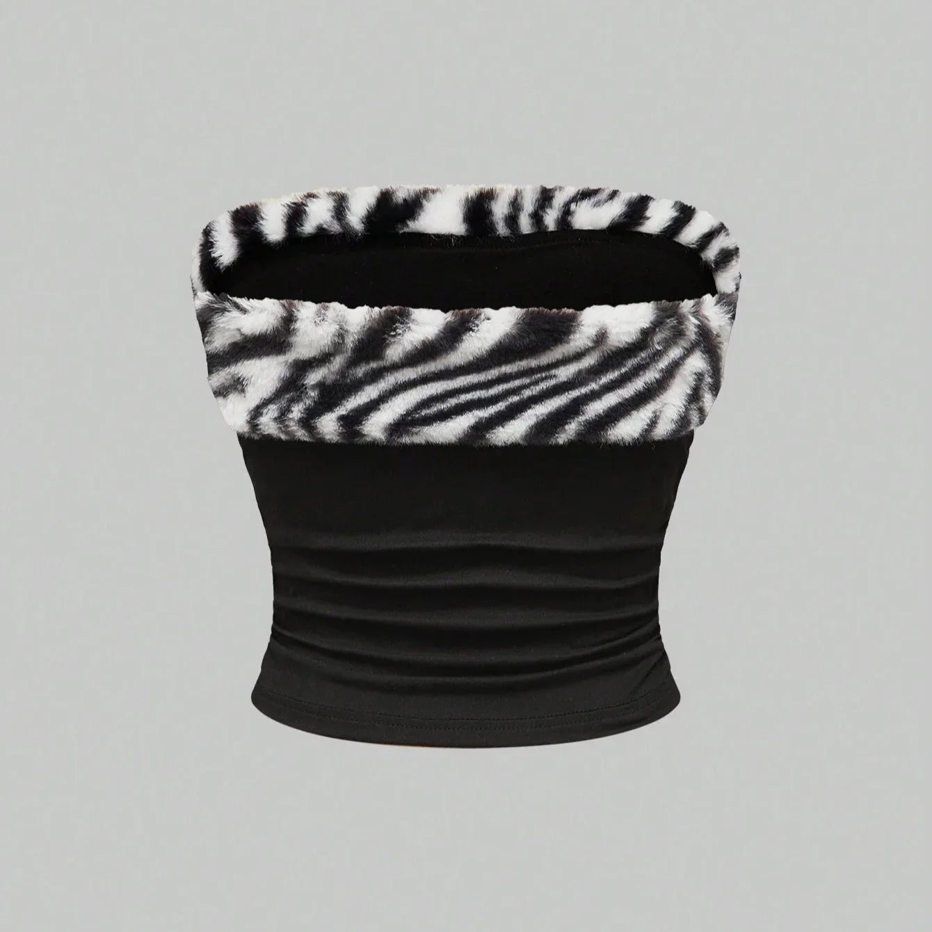 Zebra Print Tube Top