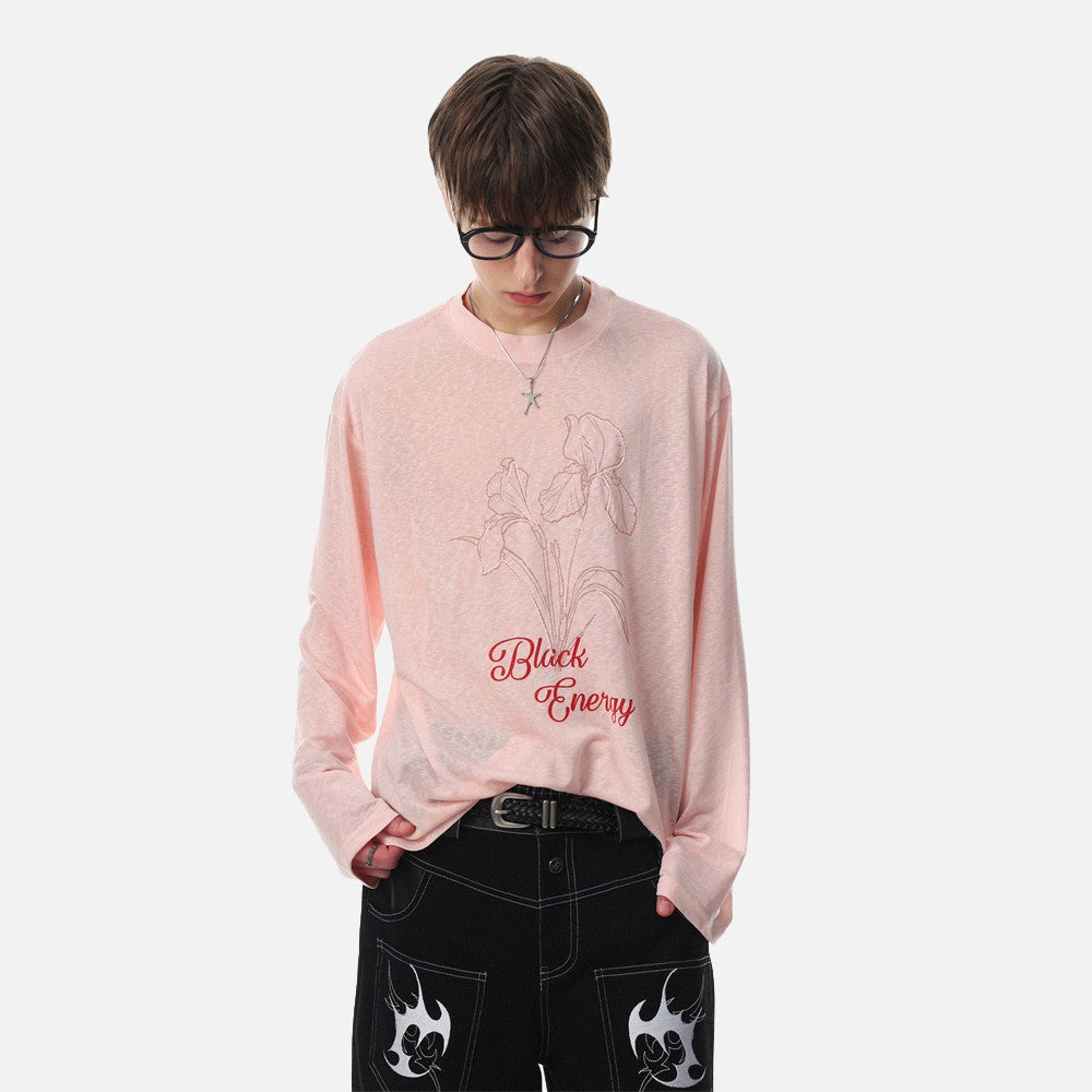 DAXUEN Long sleeve t-shirt with floral graphic