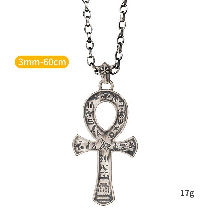 Egyptian Anka Cross Pendant Necklace