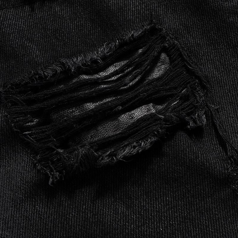 Distressed Baggy Black Jeans