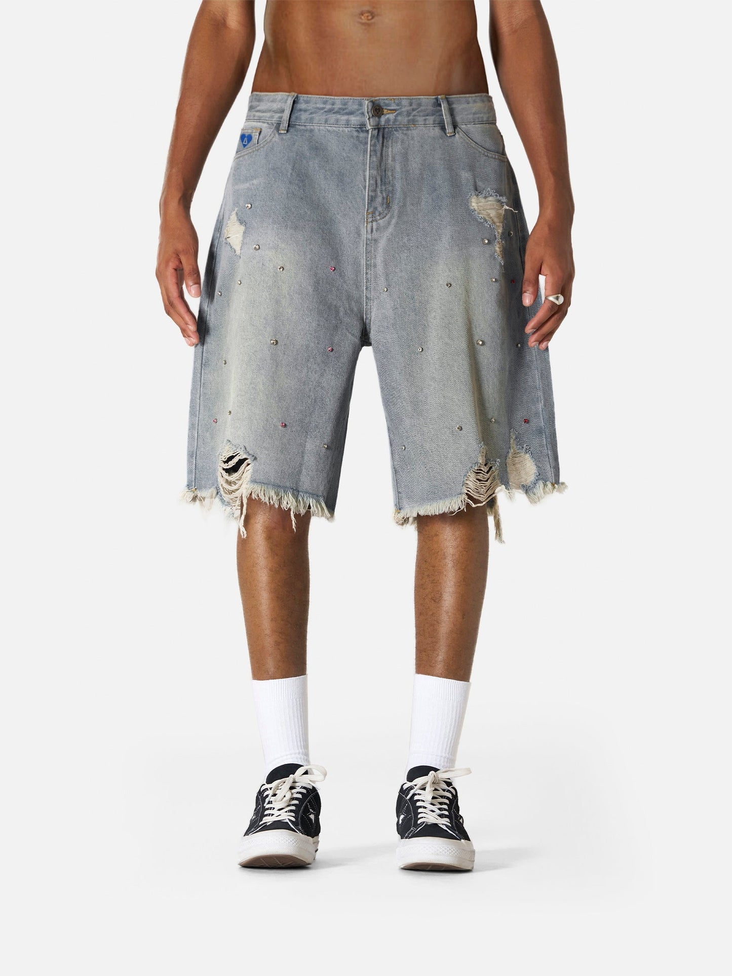 Rhinestone Application Jorts