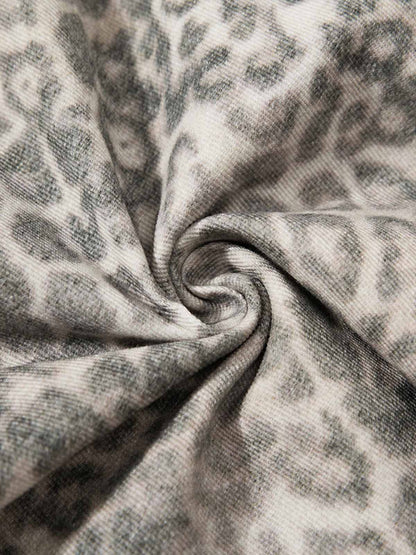 Street Leopard Camouflage Pleated Barrel Jeans; Leopard / S, Leopard / M, Leopard / L, Leopard / XL, Leopard / XXL