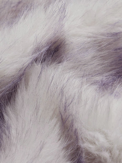 Oversized Reversible Fur Hooded Jacket - 2544; Gray / S, Gray / M, Gray / L, Gray / XL, Gray / 2XL