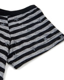 Vintage Striped Off-Shoulder Tee
