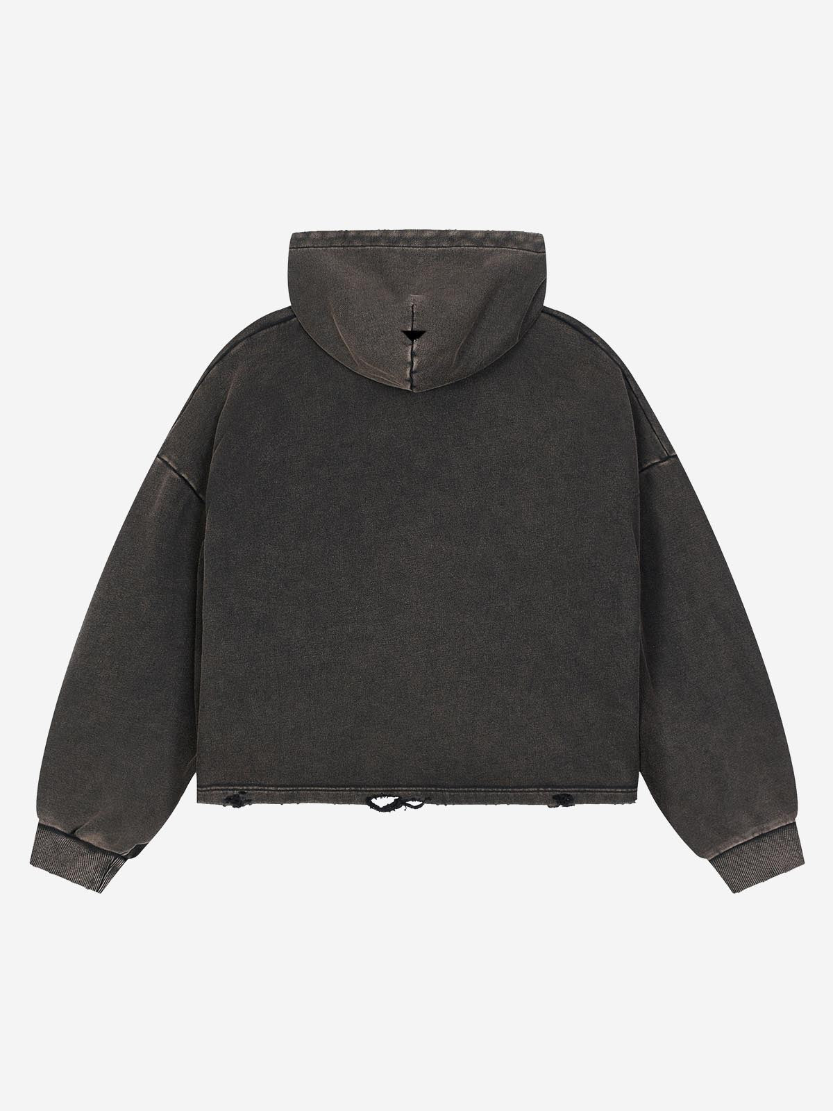 Scorpion Graphic Washed Distressed Hoodie; Washed Black Gold / M, Washed Black Gold / L, Washed Black Gold / XL, Washed Black Gold / 2XL
