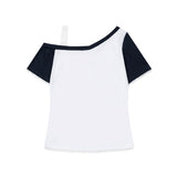 Off-Shoulder Graphic Baby Tee