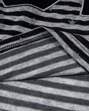 Vintage Striped Off-Shoulder Tee