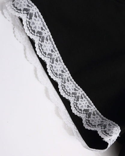 Lace Trim Lounge Shorts