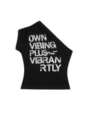 One-Shoulder Fitted Tank Top