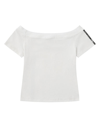 Vintage Off-Shoulder Sport Tee