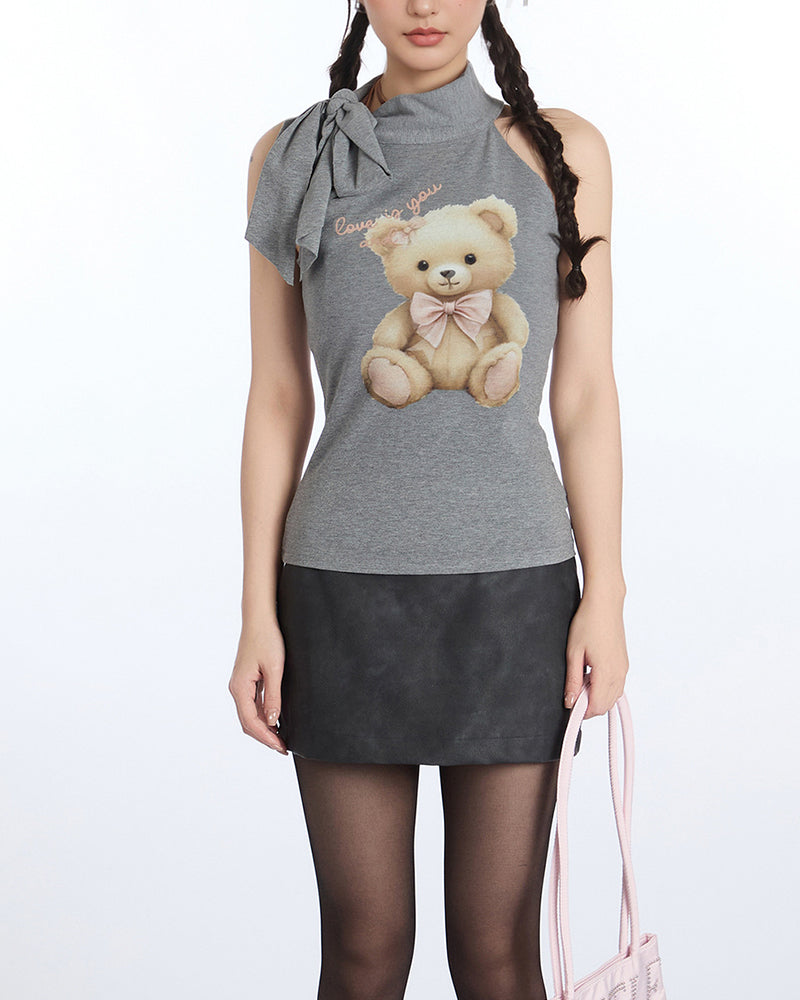 Teddy Bear Halter Top