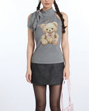 Teddy Bear Halter Top