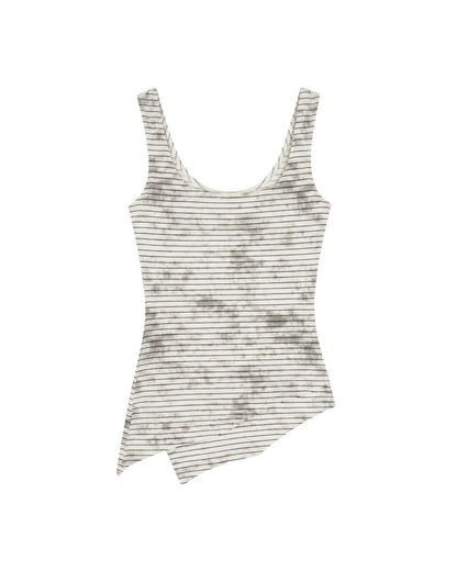 Fitted Asymmetrical Hem Tank Top