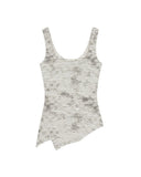 Fitted Asymmetrical Hem Tank Top