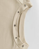 Lace-Up Detail Fitted Short Sleeve Top