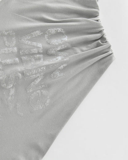 One-Shoulder Fitted Tank Top