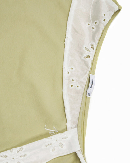 One-Shoulder Tie Sleeve Top