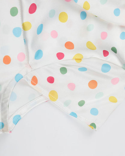 Polka Dot Peter Pan Collar Blouse