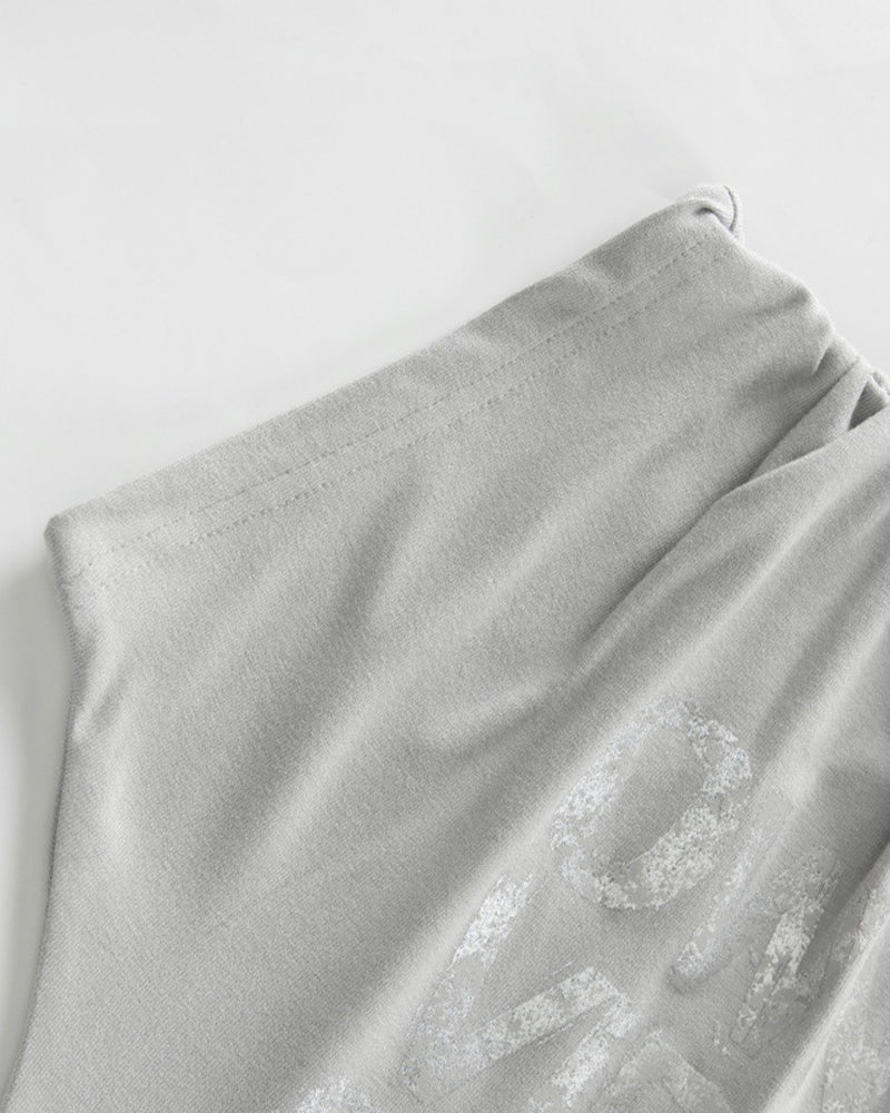 One-Shoulder Fitted Tank Top