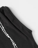 Vintage Graphic Tie-Neck Crop Top