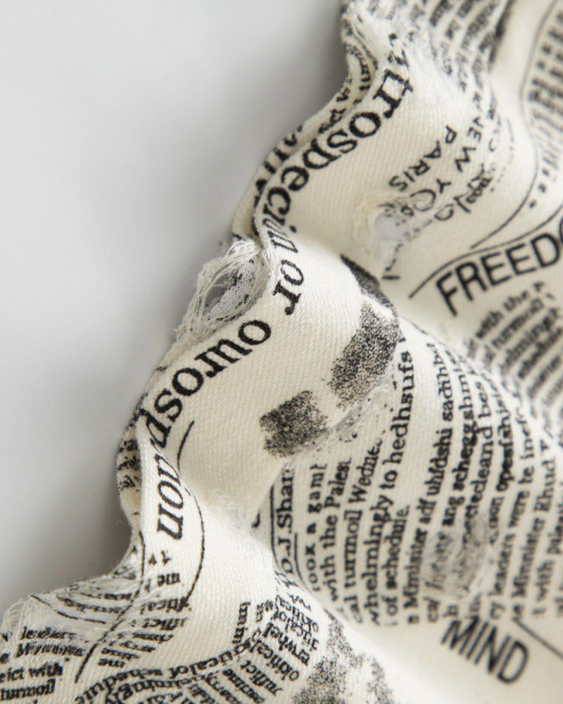 Vintage Newspaper Print Tee