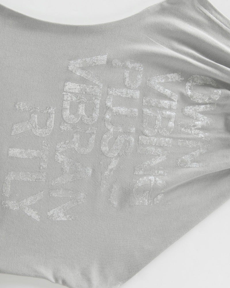 One-Shoulder Fitted Tank Top