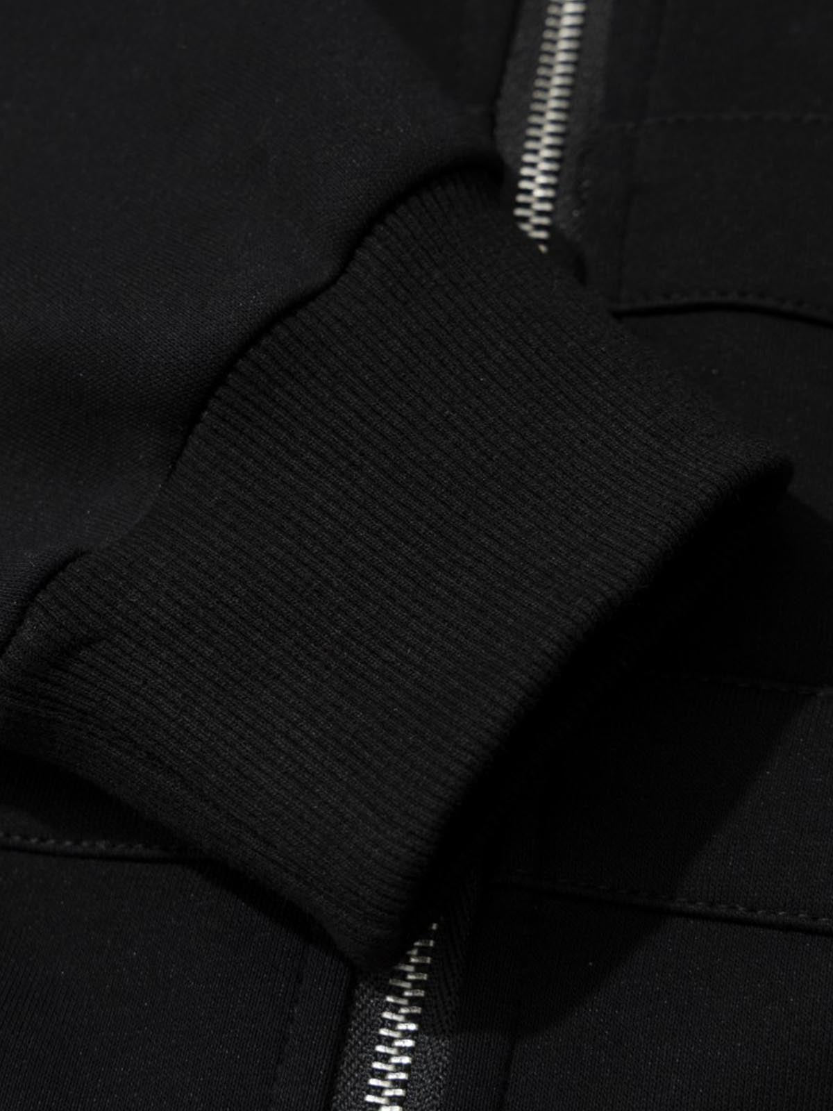 Studded Hooded Faux-Fur Collar Coat; Black / S, Black / M, Black / L, Black / XL