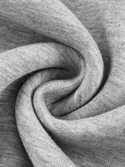 Decorative Rope Detail Wide Leg Sweatpants; Gray / S, Gray / M, Gray / L, Gray / XL