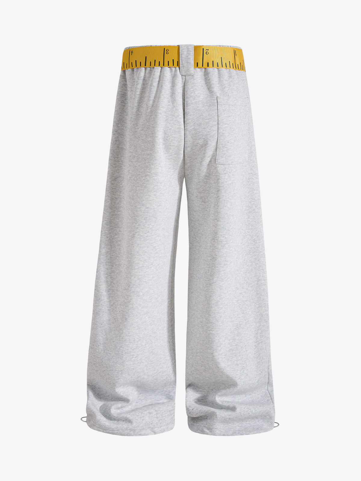 Tape-Measure Belt Graphic Wide-Leg Sweatpants