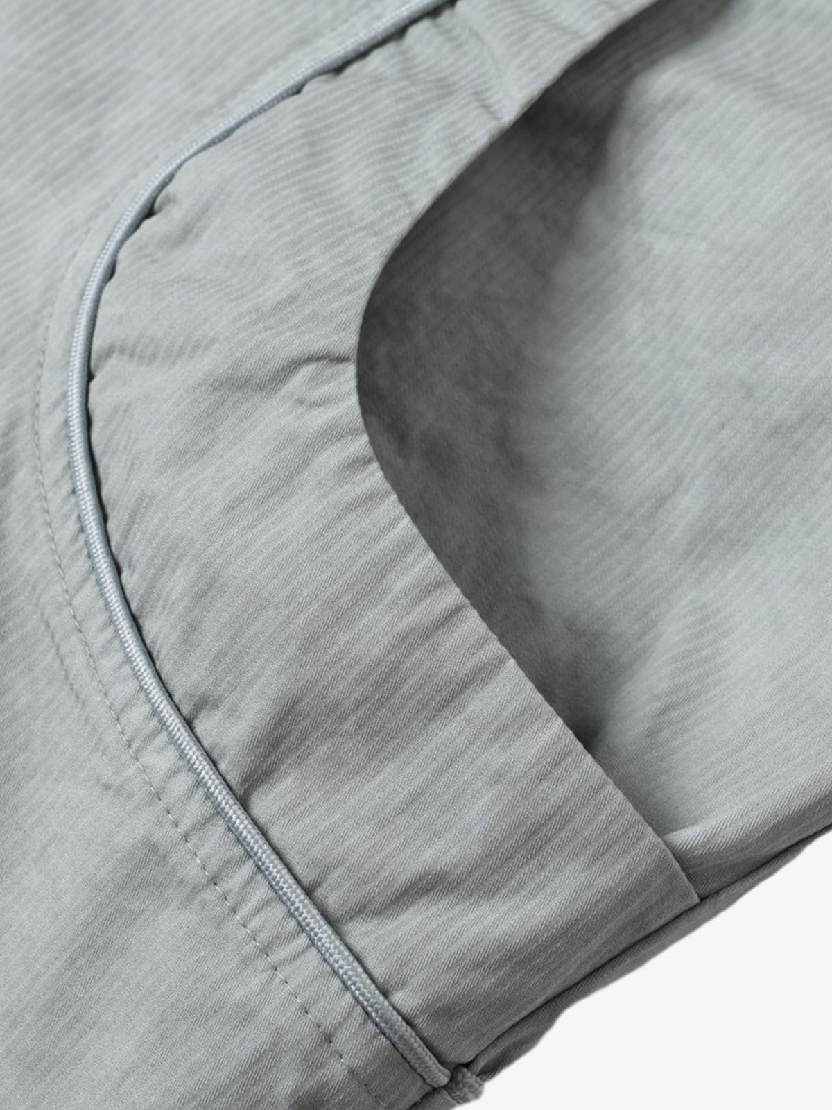 Retro Patchwork Stand Collar Work Jacket; Gray-Green / S, Gray-Green / M, Gray-Green / L, Gray-Green / XL