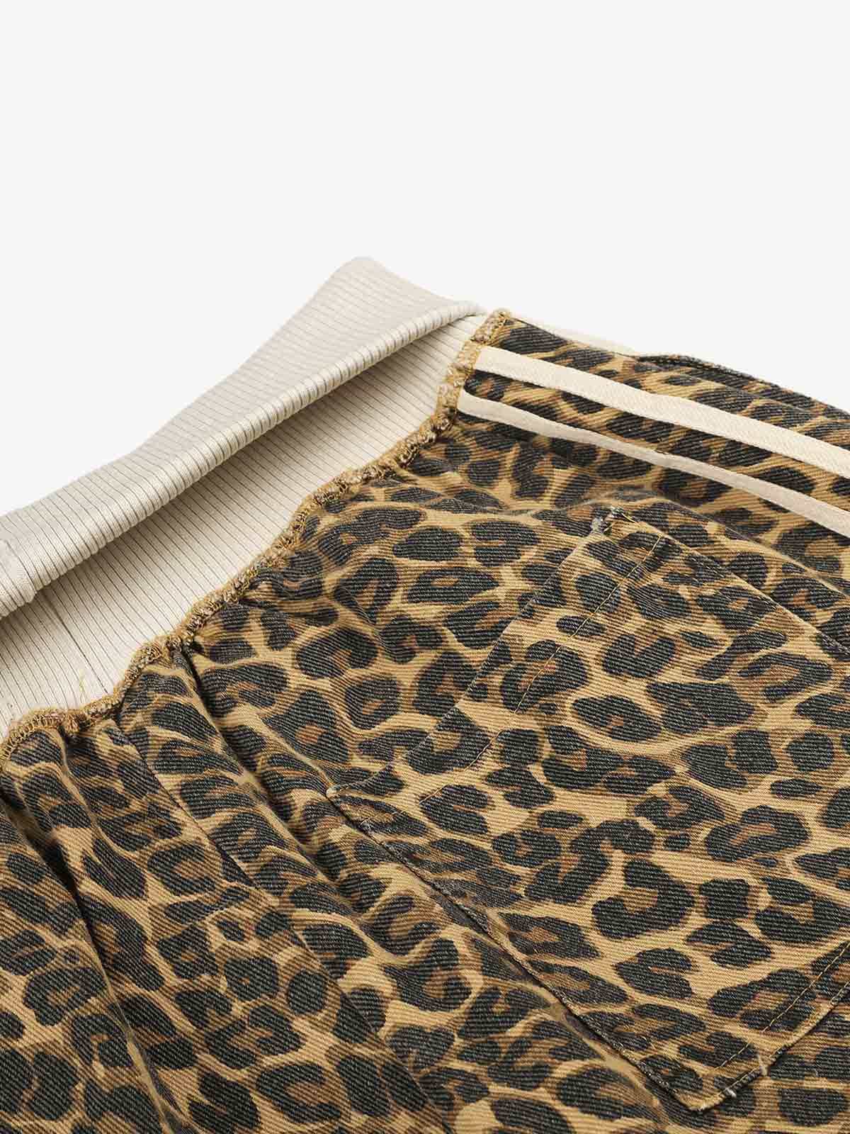 Leopard Patchwork Sweatpants; Leopard / S, Leopard / M, Leopard / L, Leopard / XL